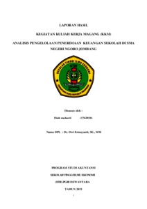 LAPORAN HASIL KEGIATAN KULIAH KERJA MAGANG (KKM) ANALISIS PENGELOLAAN ...